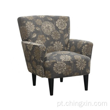Cadeira de braço multi tecido cinza moderno